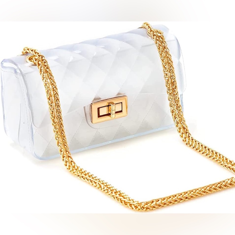 Semi Transparent Jelly Bag for Women,Lady Fashion Lovely Bag